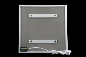 Reverse side of heating panel