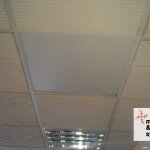 false ceiling with heating panel